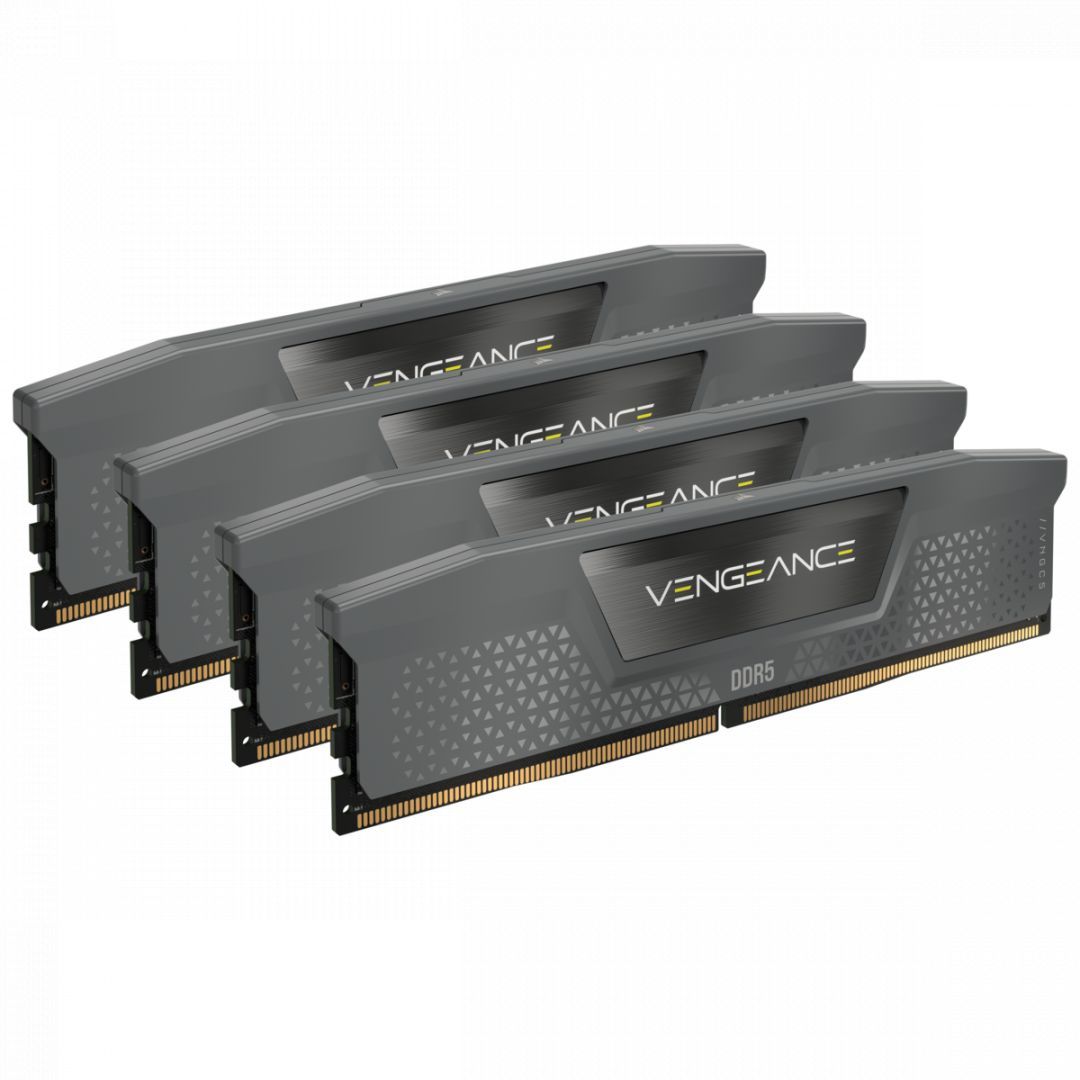 Corsair 64GB DDR5 5600MHz Kit(4x16GB) Vengeance Cool Grey Corsair 64GB DDR5 5600MHz Kit(4x16GB) Vengeance Cool Grey
