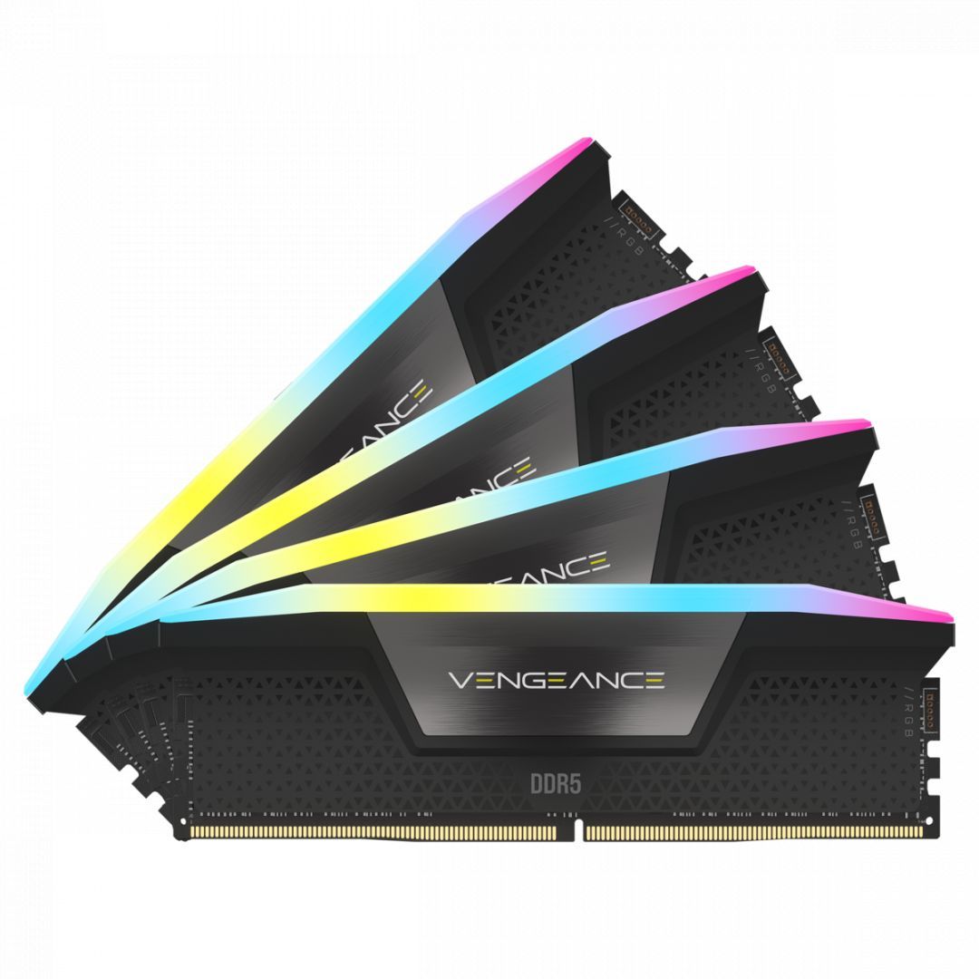 Corsair 64GB DDR5 6600MHz Kit(4x16GB) Vengeance RGB Black Bulk Corsair 64GB DDR5 6600MHz Kit(4x16GB) Vengeance RGB Black Bulk