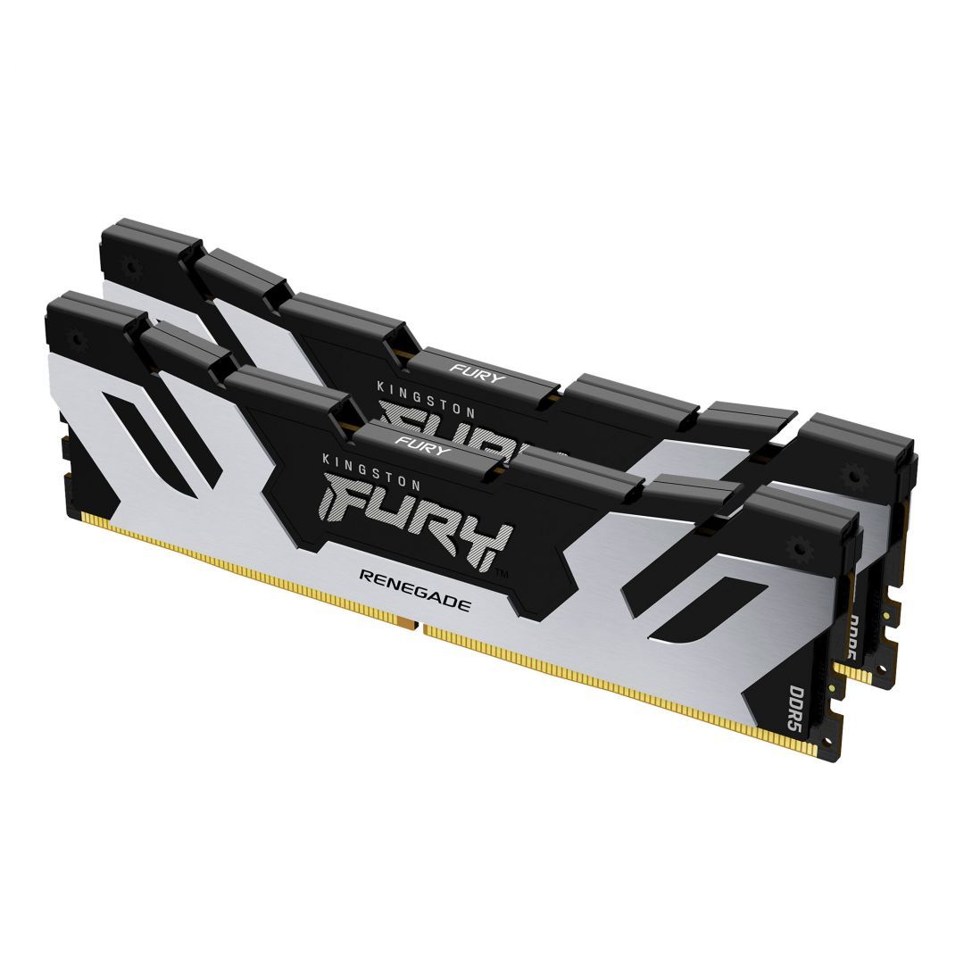 Kingston 32GB DDR5 6400MHz Kit(2x16GB) Fury Renegade Black/Silver Kingston 32GB DDR5 6400MHz Kit(2x16GB) Fury Renegade Black/Silver