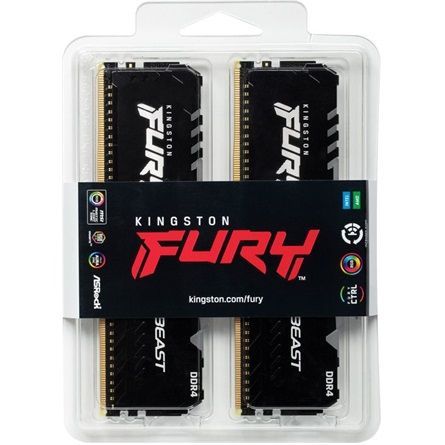 Kingston 32GB DDR5 5600MHz Kit(2x16GB) Fury Beast RGB Kingston 32GB DDR5 5600MHz Kit(2x16GB) Fury Beast RGB