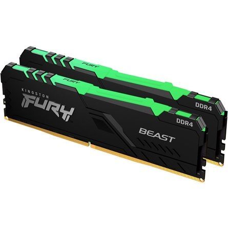 Kingston 16GB DDR5 5200MHz Kit(2x8GB) Fury Beast RGB Kingston 16GB DDR5 5200MHz Kit(2x8GB) Fury Beast RGB
