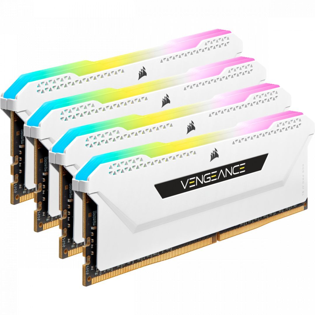 Corsair 64GB DDR4 3200MHz Kit(4x16GB) Vengeance RGB Pro SL White Corsair 64GB DDR4 3200MHz Kit(4x16GB) Vengeance RGB Pro SL White