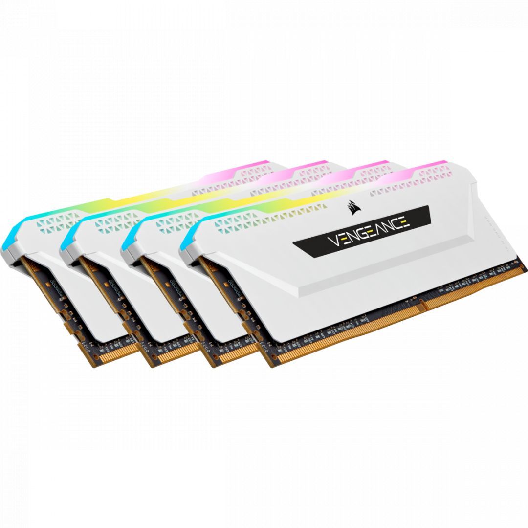 Corsair 64GB DDR4 3200MHz Kit(4x16GB) Vengeance RGB Pro SL White Corsair 64GB DDR4 3200MHz Kit(4x16GB) Vengeance RGB Pro SL White
