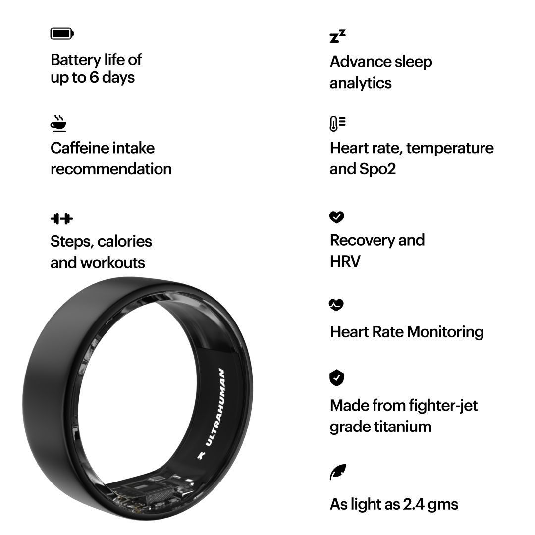 Ultrahuman Ring Air Matt Grey Ultrahuman Ring Air Matt Grey