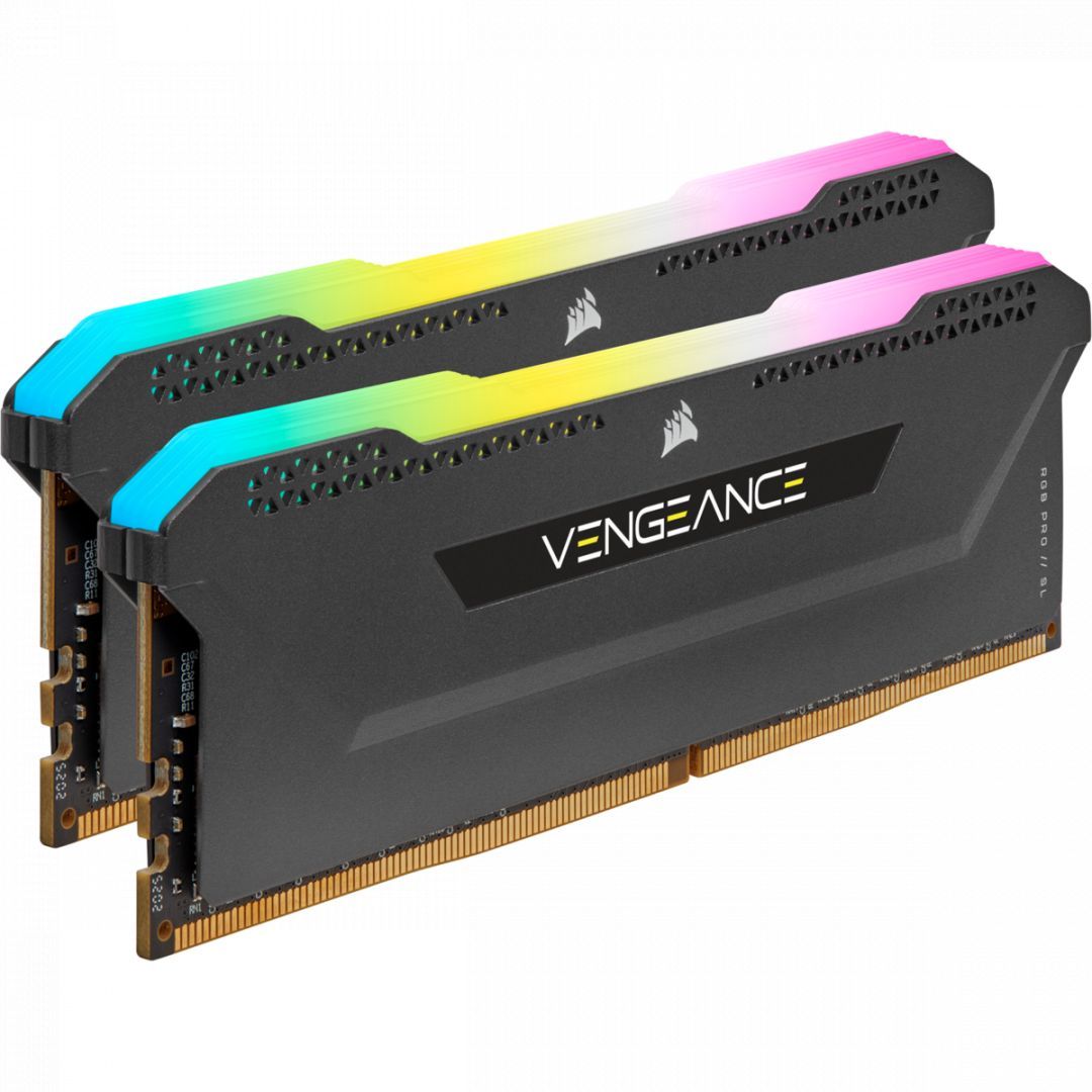 Corsair 32GB DDR4 3200MHz Kit(2x16GB) Vengeance RGB Pro SL Black Corsair 32GB DDR4 3200MHz Kit(2x16GB) Vengeance RGB Pro SL Black