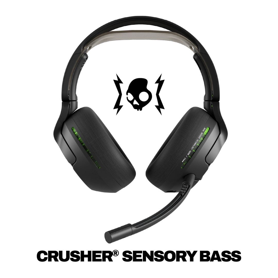 Skullcandy Crusher PLYR 720 Bluetooth Gamer Headset Black/Green Skullcandy Crusher PLYR 720 Bluetooth Gamer Headset Black/Green