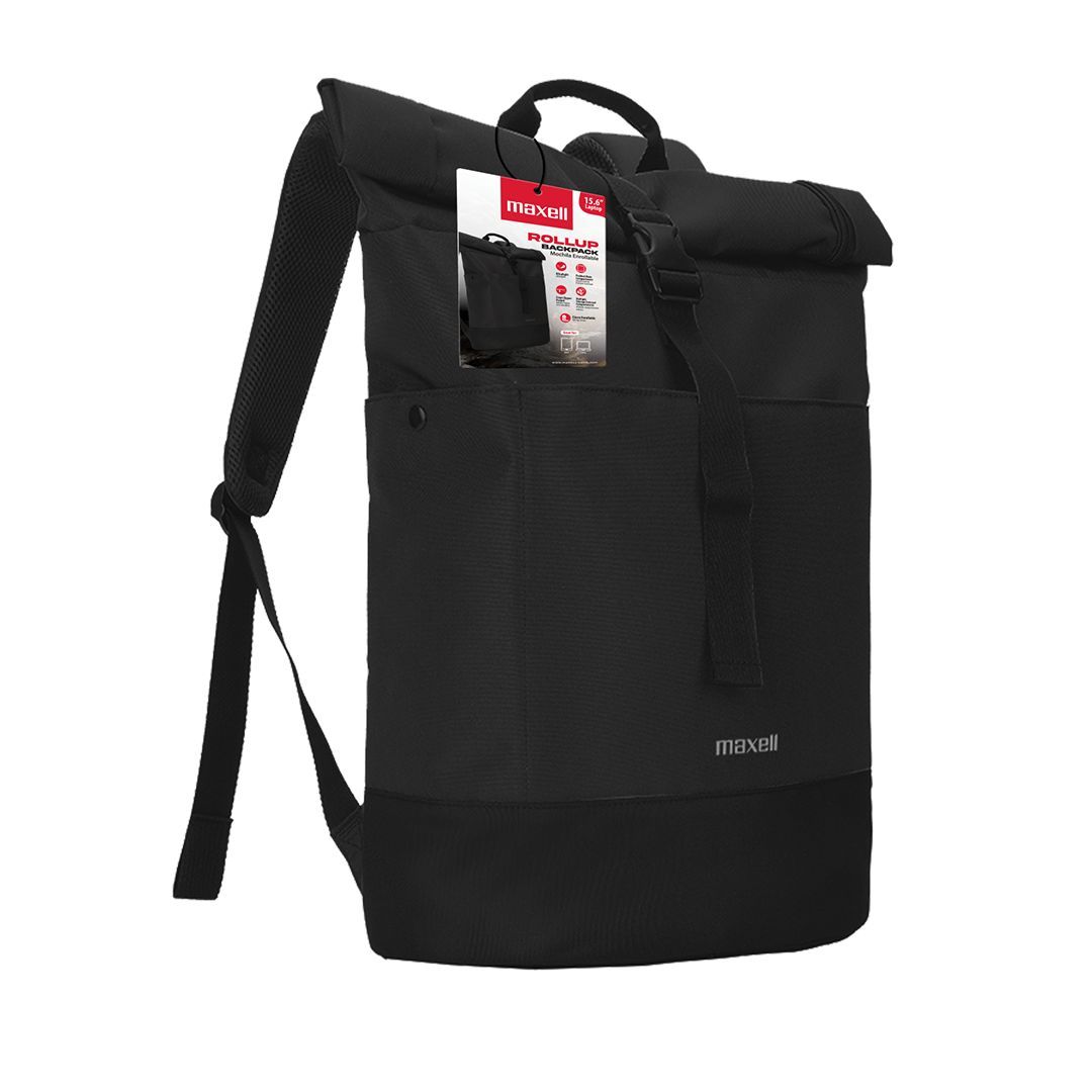 Maxell BX-350 Rollup Notebook Backpack 16" Black Maxell BX-350 Rollup Notebook Backpack 16" Black