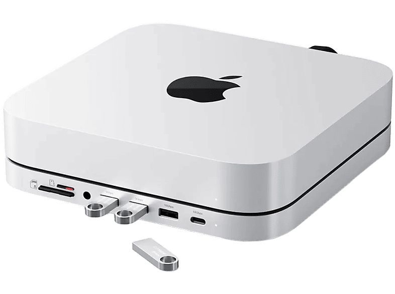 Satechi Stand & Hub For Mac Mini / Studio Silver Satechi Stand & Hub For Mac Mini / Studio Silver