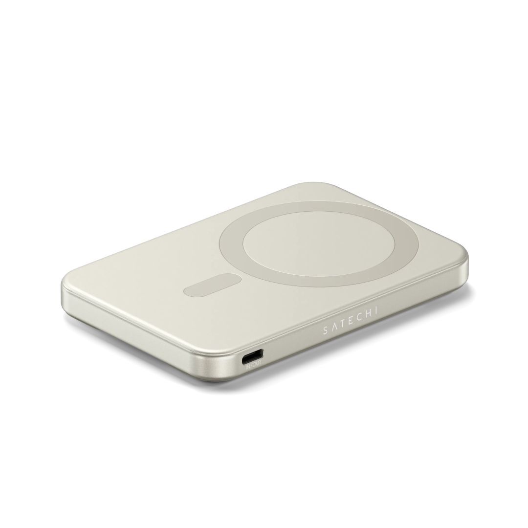 Satechi Qi2 5K Magnetic 5000mAh PowerBank with Stand Sand