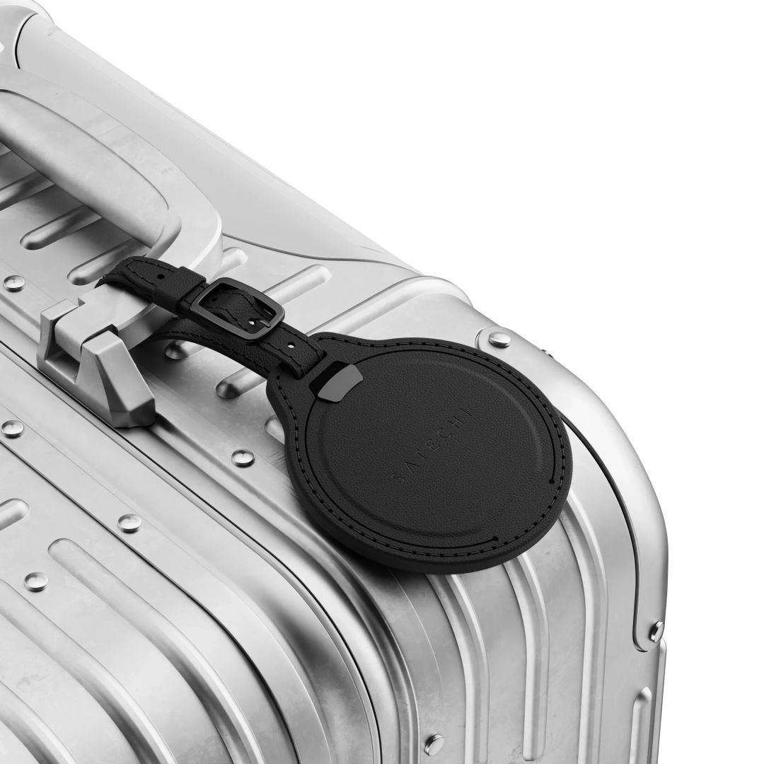 Satechi Vegan-Leather FindAll Luggage Tag Black Satechi Vegan-Leather FindAll Luggage Tag Black