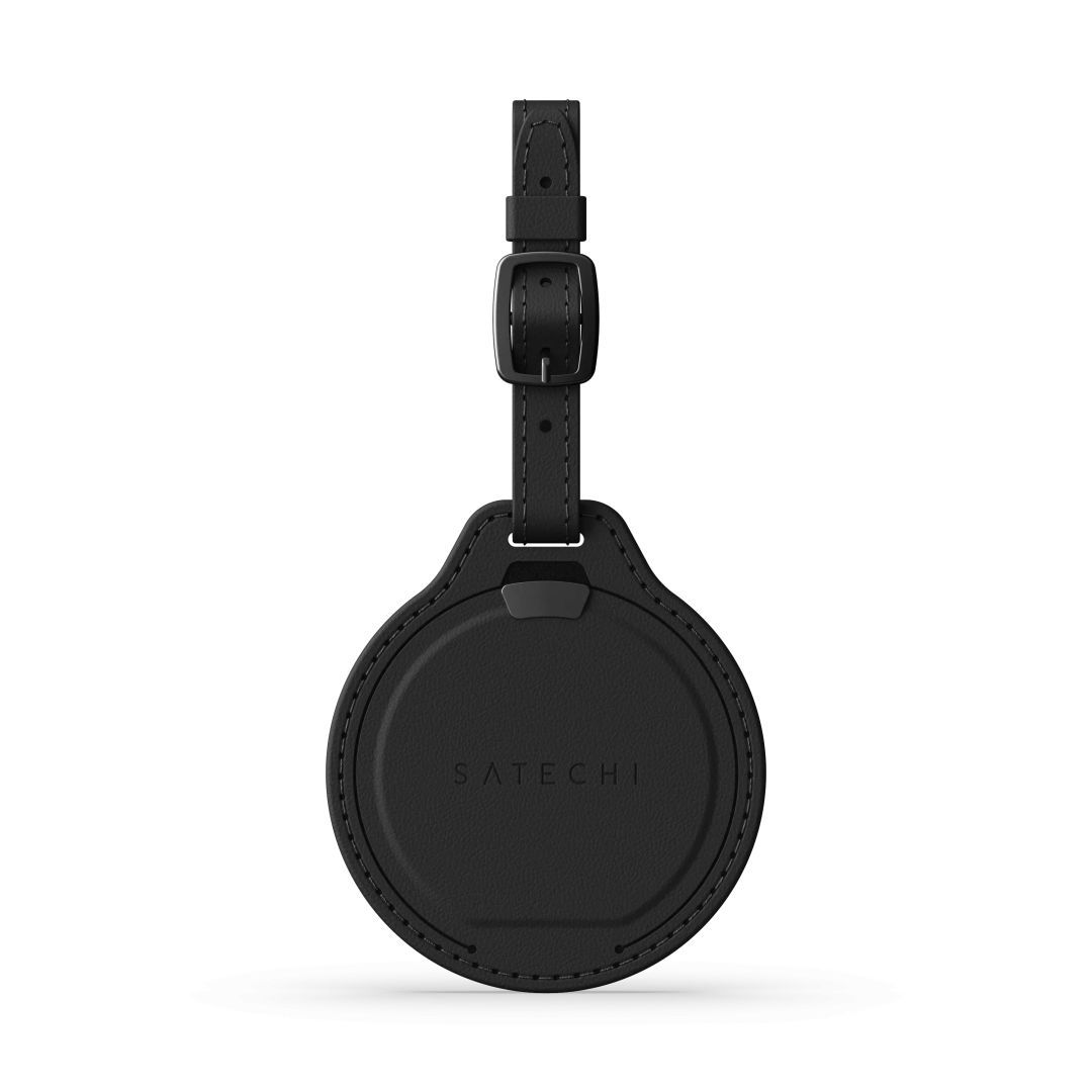 Satechi Vegan-Leather FindAll Luggage Tag Black Satechi Vegan-Leather FindAll Luggage Tag Black
