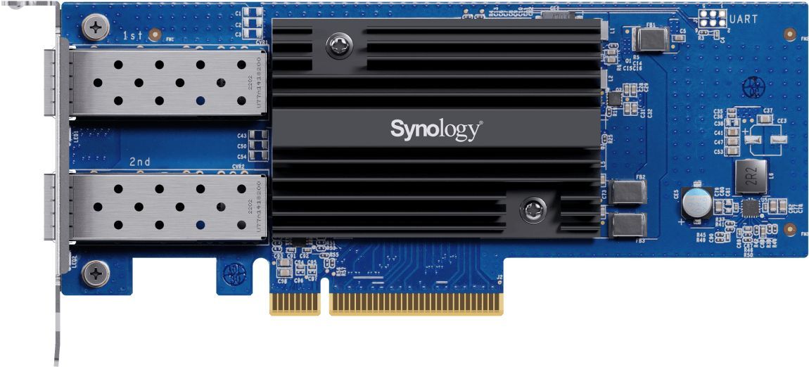 Synology E10G30-F2 Kétportos 10 GbE SFP+ bővítőkártya Synology rendszerekhez Synology E10G30-F2 Kétportos 10 GbE SFP+ bővítőkártya Synology rendszerekhez