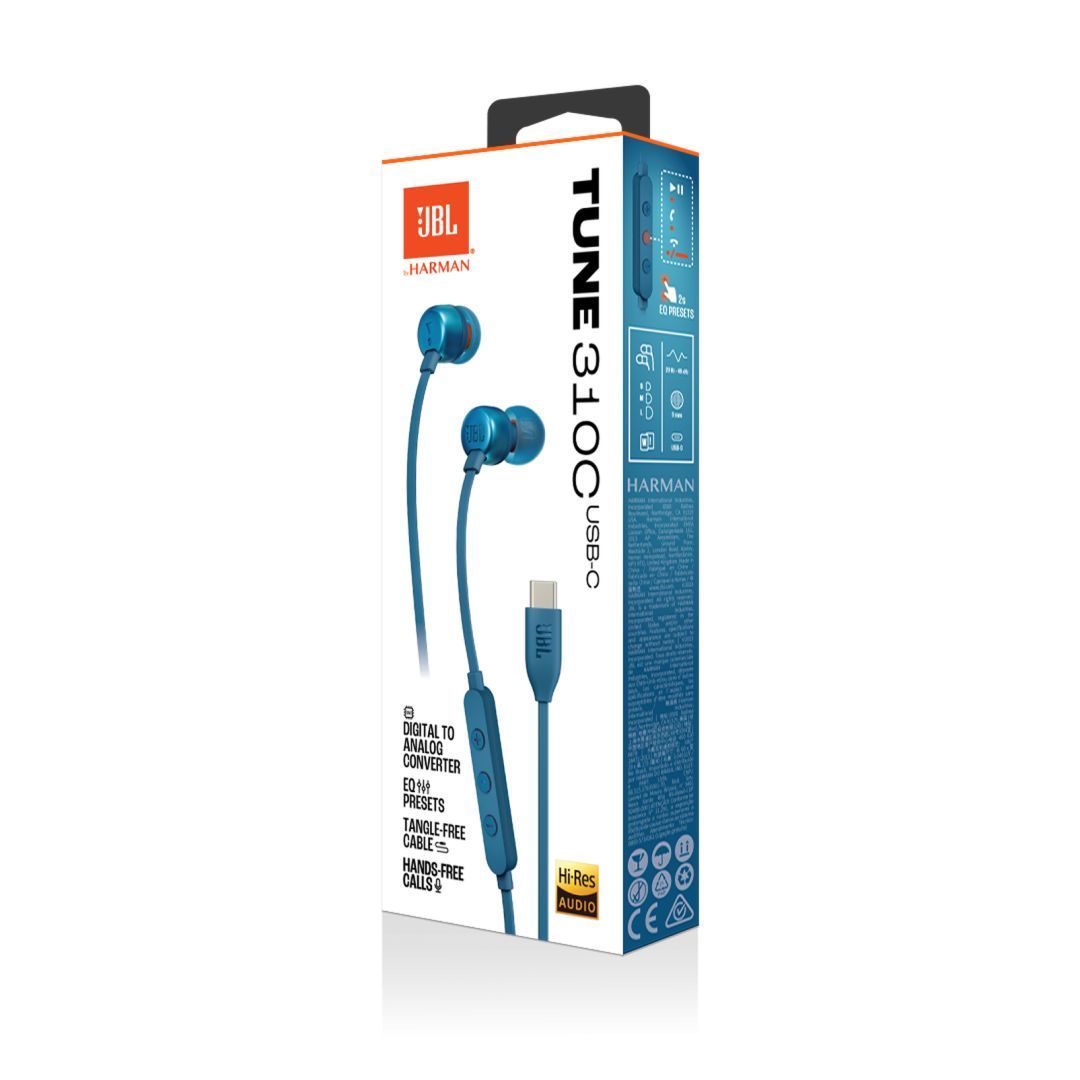 JBL Tune 310C Headset Blue JBL Tune 310C Headset Blue