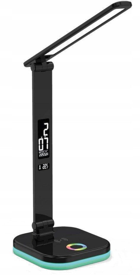 Platinet Desk Lamp RGB Wireless Charging Black