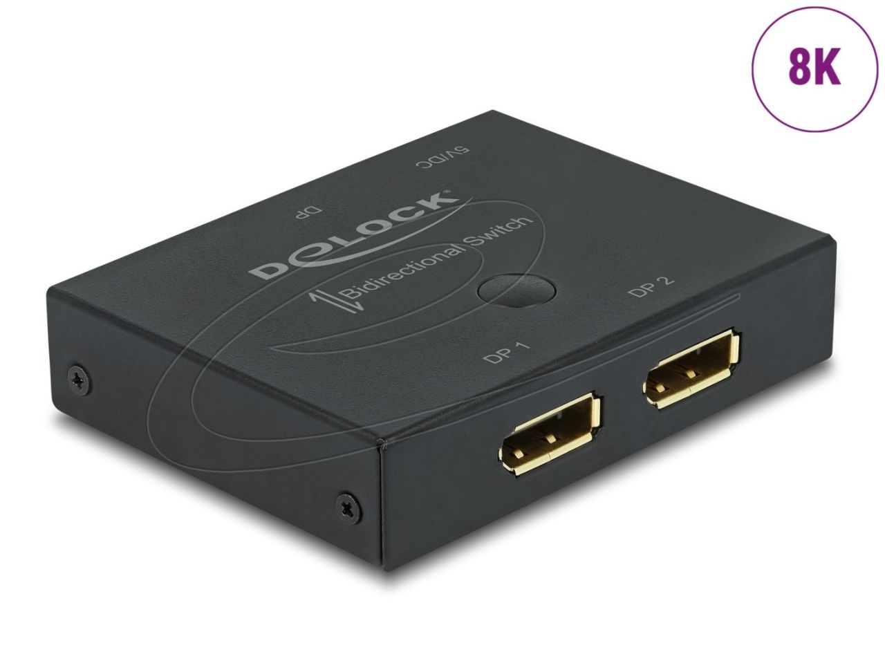 DeLock DisplayPort 2 - 1 Switch bidirectional 8K 30 Hz DeLock DisplayPort 2 - 1 Switch bidirectional 8K 30 Hz