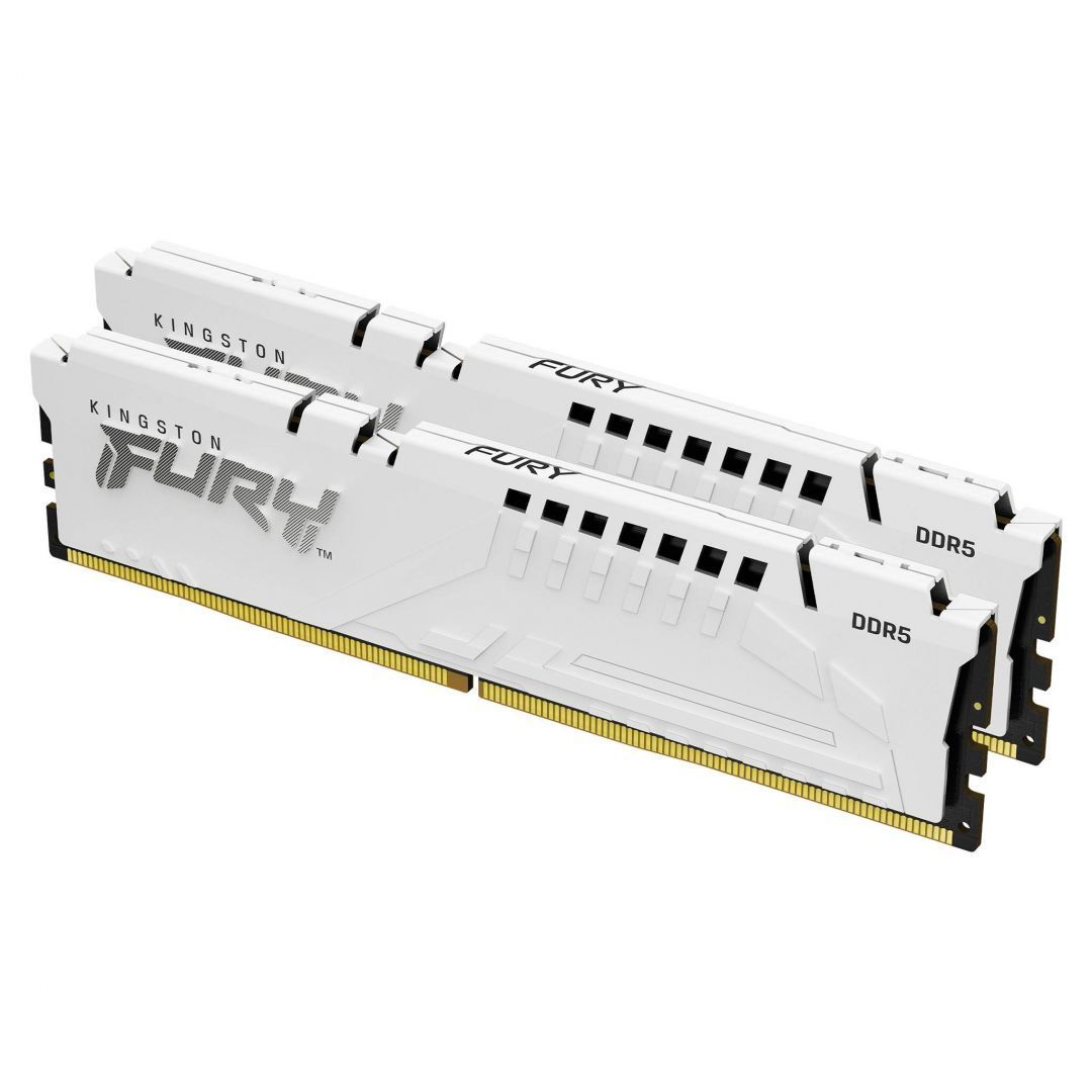 Kingston 64GB DDR5 5600MHz Kit(2x32GB) Fury Beast White Kingston 64GB DDR5 5600MHz Kit(2x32GB) Fury Beast White