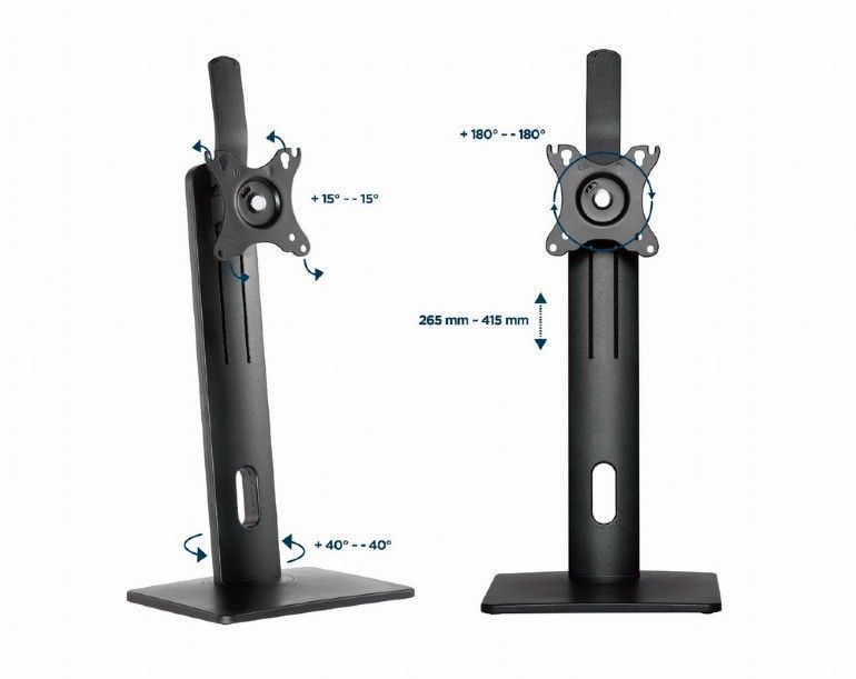 Gembird MS-D1-01 Monitor Desk Stand 17"-32" Black Gembird MS-D1-01 Monitor Desk Stand 17"-32" Black