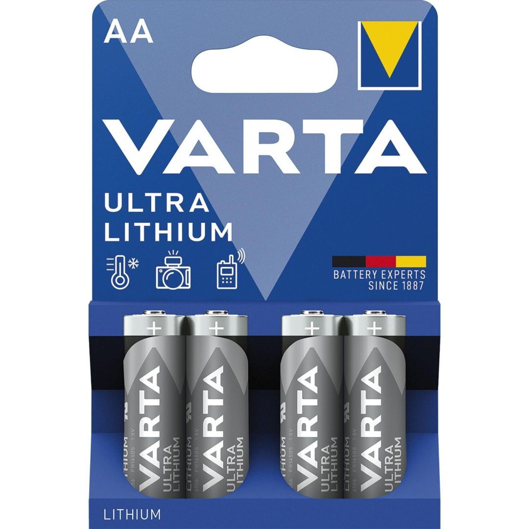 Varta AA Lítium Elem 4db/csomag Varta AA Lítium Elem 4db/csomag
