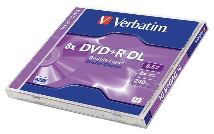 Verbatim DVD+R 8,5Gb 8x Normál tok 1db/csomag (1-es címke) Verbatim DVD+R 8,5Gb 8x Normál tok 1db/csomag (1-es címke)