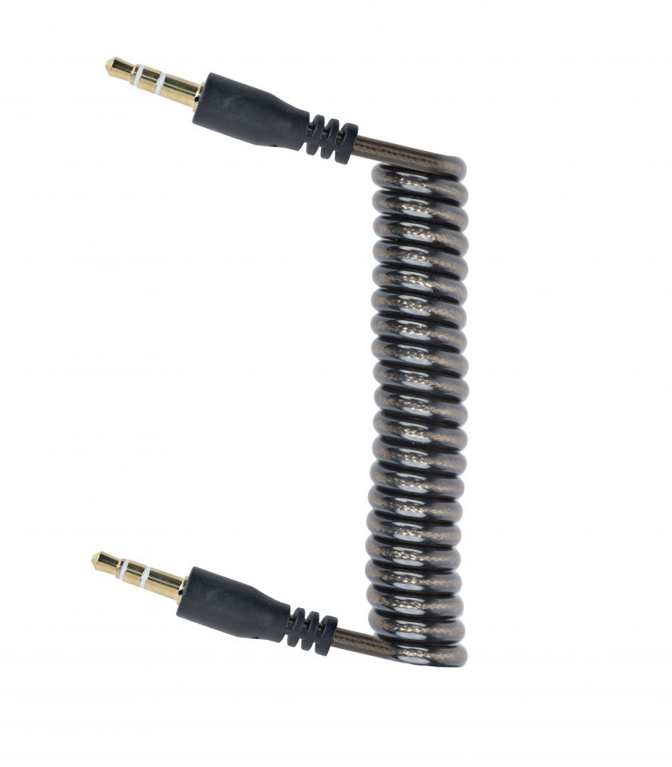 Gembird CCA-405-6 3.5mm stereo spiral audio cable 1,8m Black Gembird CCA-405-6 3.5mm stereo spiral audio cable 1,8m Black