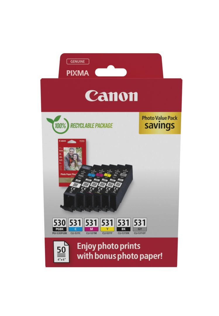 Canon PGI-530/CLI-531 Multipack tintapatron Canon PGI-530/CLI-531 Multipack tintapatron