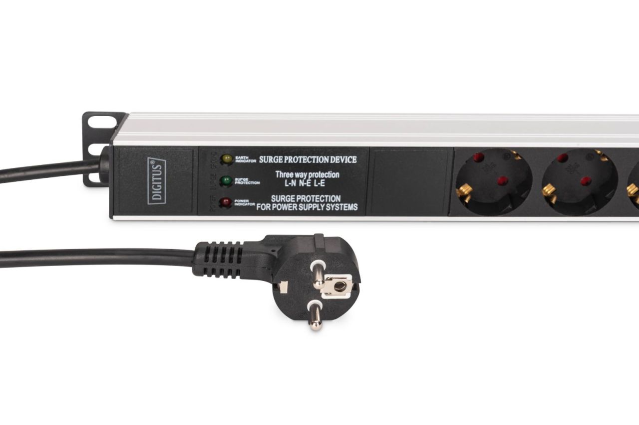 Digitus DN-95438 Túlfeszültségvédő 9DIN 2m Black
