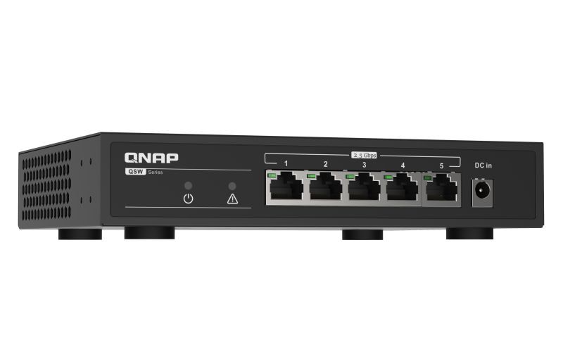 QNAP QSW-1105-5T Instant upgrade to 2.5GbE connection QNAP QSW-1105-5T Instant upgrade to 2.5GbE connection