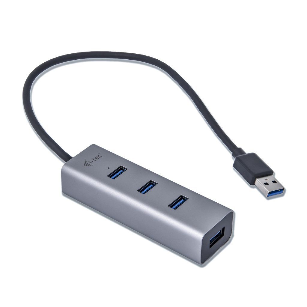 I-TEC 4-port USB3.0 Hub Grey I-TEC 4-port USB3.0 Hub Grey