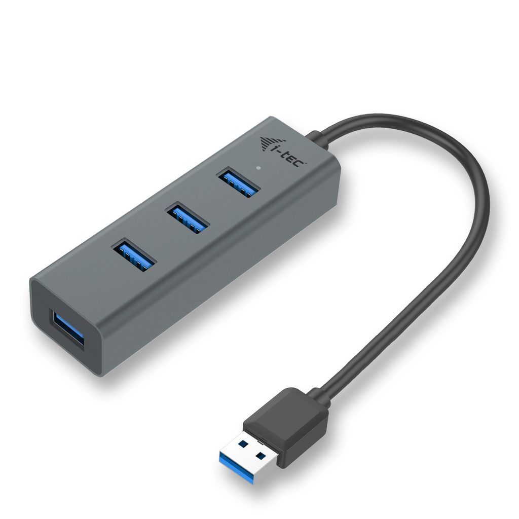 I-TEC 4-port USB3.0 Hub Grey I-TEC 4-port USB3.0 Hub Grey