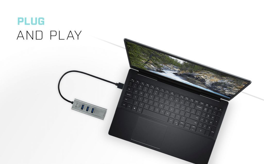 I-TEC USB 3.0 Metal HUB 3 Port+Gigabit Ethernet Adapter Grey I-TEC USB 3.0 Metal HUB 3 Port+Gigabit Ethernet Adapter Grey