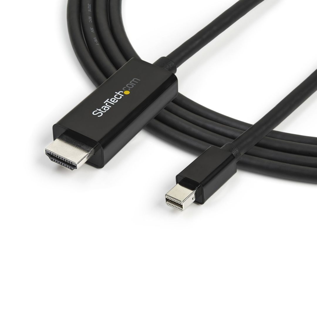 Startech Mini DisplayPort to HDMI 4K 30Hz cable 3m Black Startech Mini DisplayPort to HDMI 4K 30Hz cable 3m Black