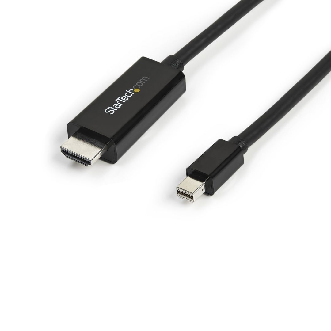 Startech Mini DisplayPort to HDMI 4K 30Hz cable 3m Black Startech Mini DisplayPort to HDMI 4K 30Hz cable 3m Black