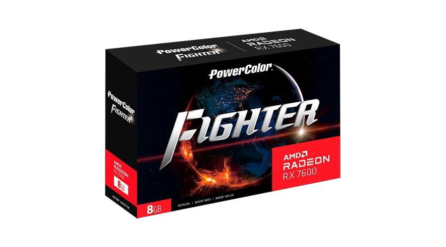 PowerColor RX 7600 8GB DDR6 Fighter V2 PowerColor RX 7600 8GB DDR6 Fighter V2
