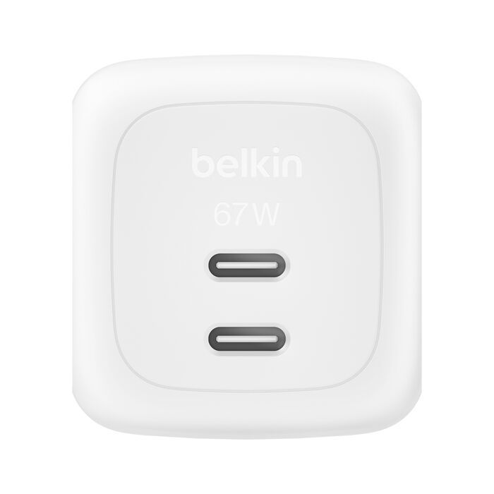 Belkin Belkin USB-C 67W PD adapter White Belkin Belkin USB-C 67W PD adapter White