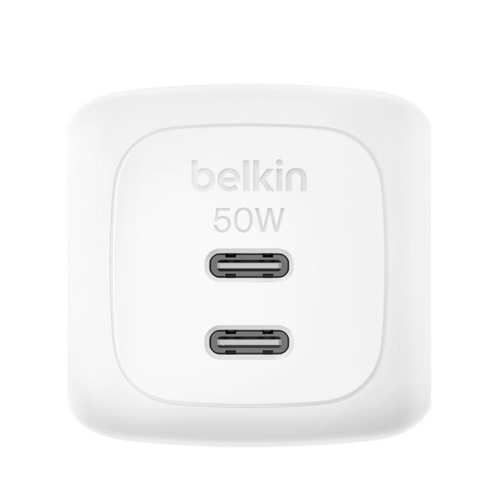 Belkin USB-C 50W PD adapter White Belkin USB-C 50W PD adapter White