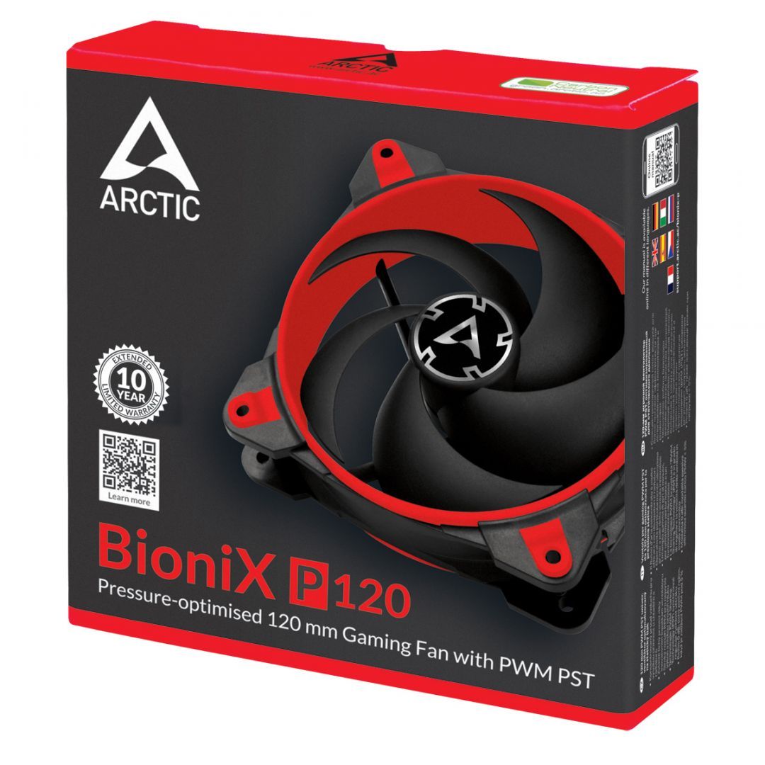 Arctic BioniX P120 Pressure-optimised PWM PST Red Arctic BioniX P120 Pressure-optimised PWM PST Red