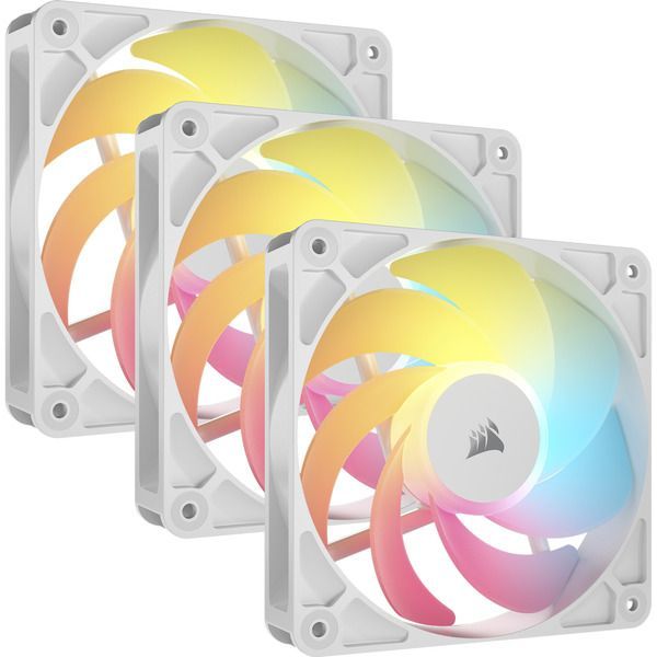 Corsair RS120 Reverse ARGB 120mm PWM Fan (3-pack) White Corsair RS120 Reverse ARGB 120mm PWM Fan (3-pack) White