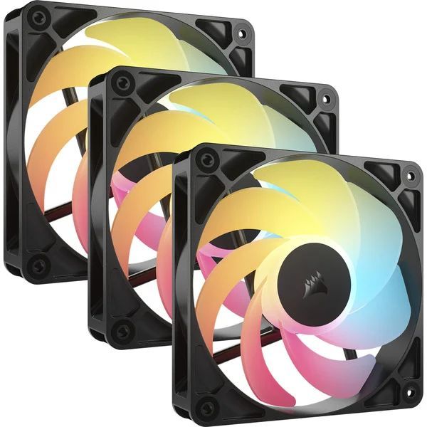Corsair RS120 Reverse ARGB 120mm PWM Fan (3-pack) Black Corsair RS120 Reverse ARGB 120mm PWM Fan (3-pack) Black