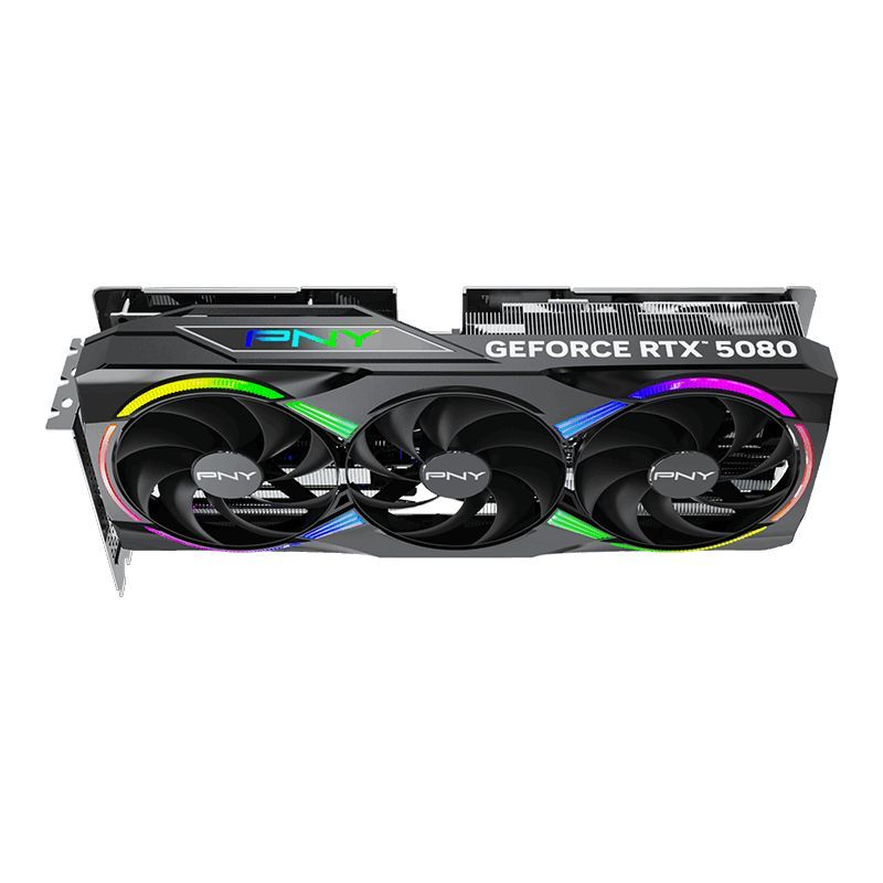 PNY GeForce RTX5080 16GB DDR7 ARGB EPIC-X RGB Overclocked Triple Fan PNY GeForce RTX5080 16GB DDR7 ARGB EPIC-X RGB Overclocked Triple Fan