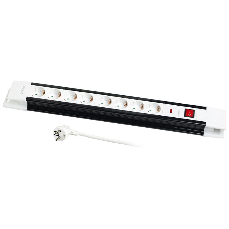 Logilink Hálózati Elosztó Kapcsolóval 8DIN 3m Black/White Logilink Hálózati Elosztó Kapcsolóval 8DIN 3m Black/White