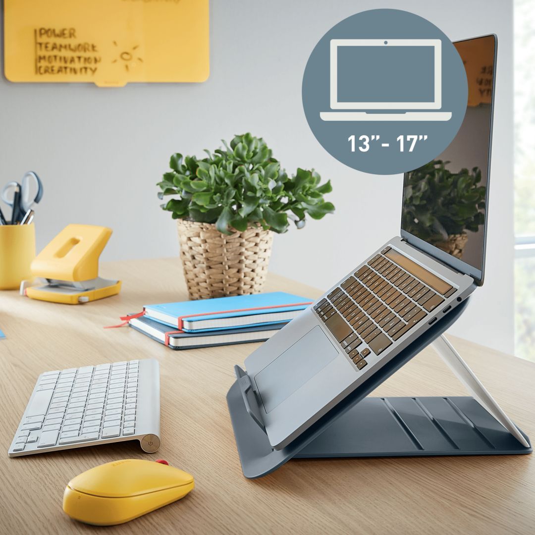 Leitz Ergo Cosy laptop állvány 80%-ban újrahasznosított műanyagból Grey Leitz Ergo Cosy laptop állvány 80%-ban újrahasznosított műanyagból Grey