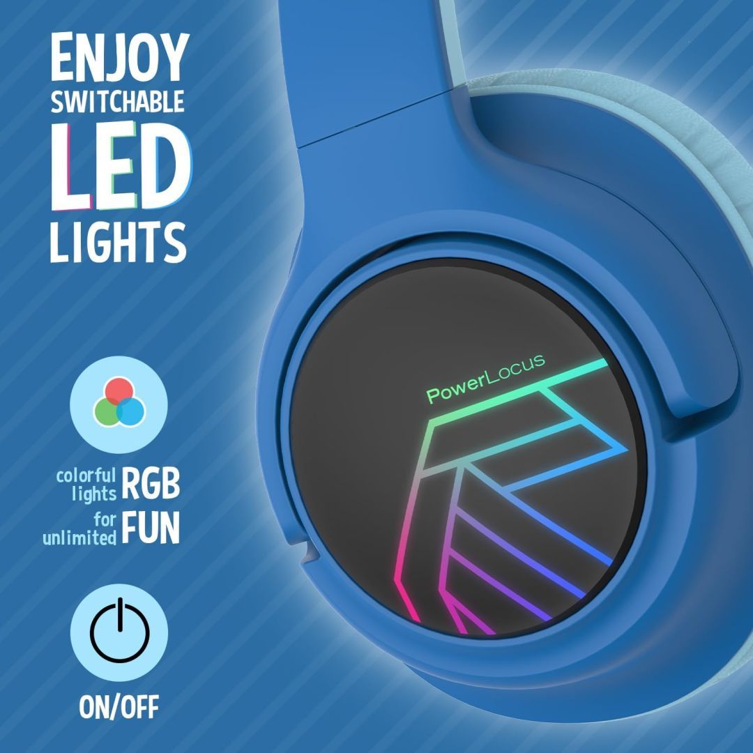 PowerLocus Bobo Kids Bluetooth Headset Black/Blue PowerLocus Bobo Kids Bluetooth Headset Black/Blue