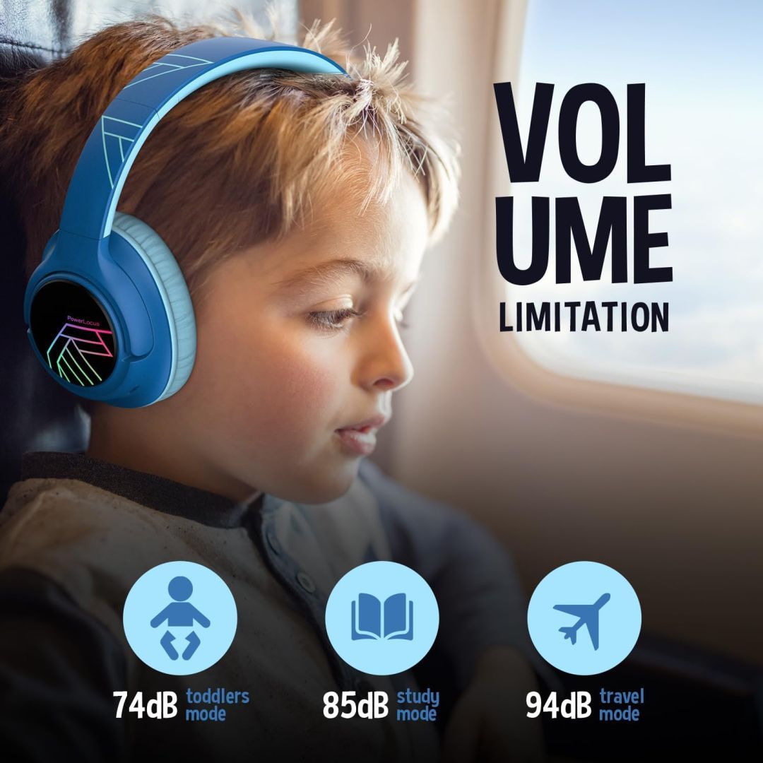 PowerLocus Bobo Kids Bluetooth Headset Black/Blue PowerLocus Bobo Kids Bluetooth Headset Black/Blue