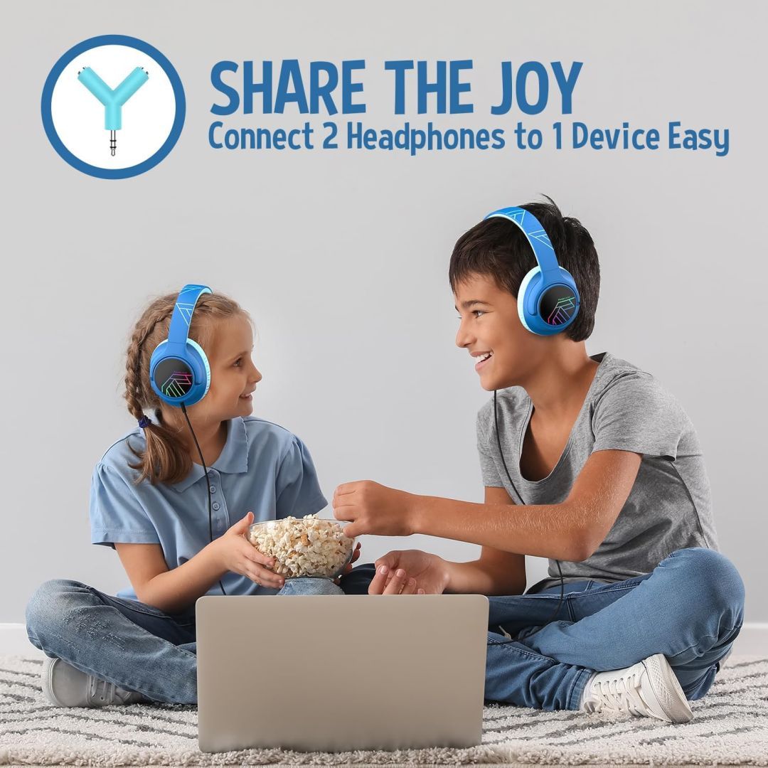 PowerLocus Bobo Kids Bluetooth Headset Black/Blue PowerLocus Bobo Kids Bluetooth Headset Black/Blue