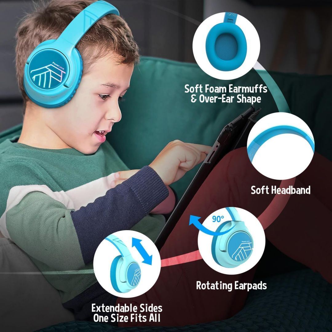 PowerLocus Bobo Kids Bluetooth Headset Blue PowerLocus Bobo Kids Bluetooth Headset Blue