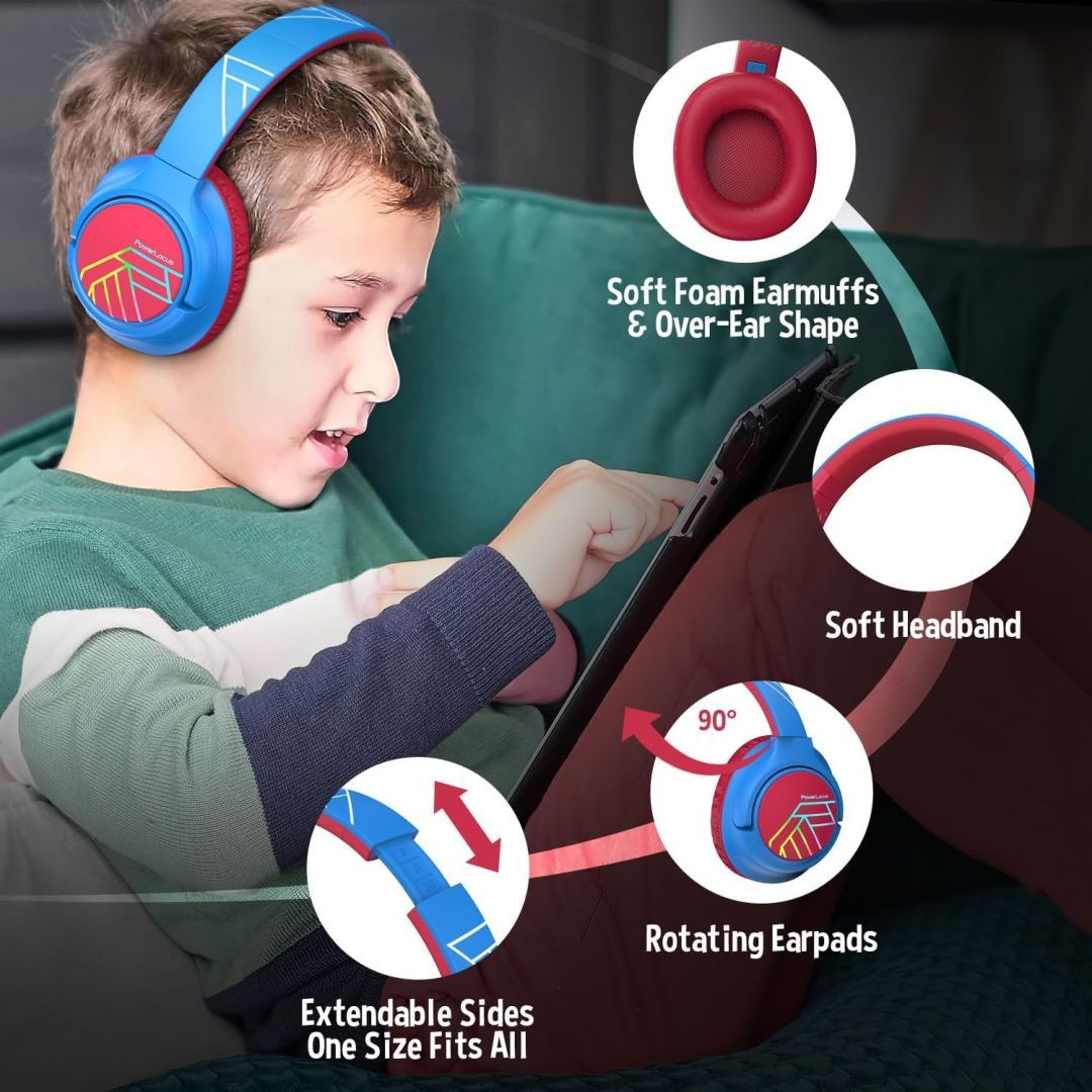 PowerLocus Bobo Kids Bluetooth Headset Blue/Red PowerLocus Bobo Kids Bluetooth Headset Blue/Red