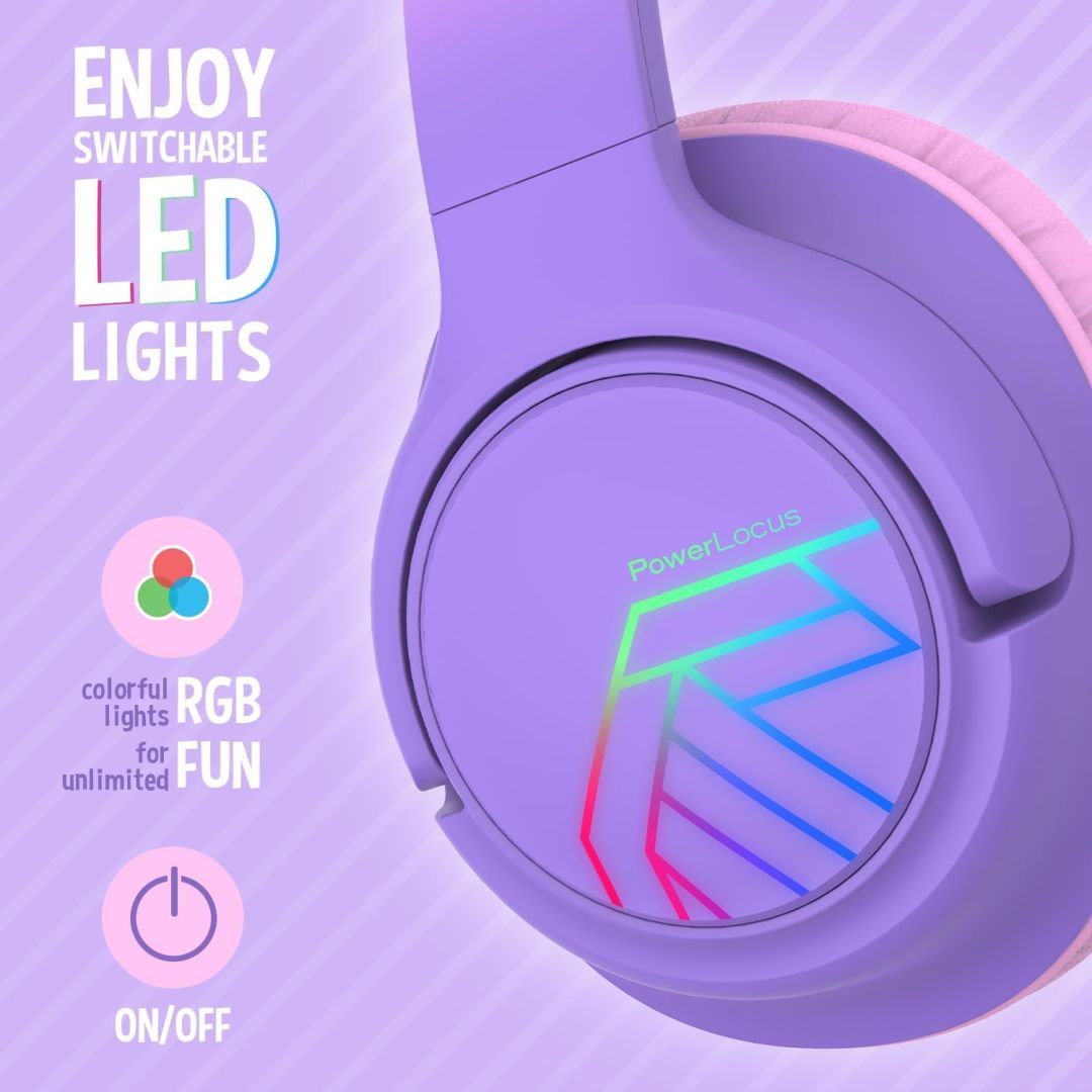 PowerLocus Bobo Kids Bluetooth Headset Purple/Pink PowerLocus Bobo Kids Bluetooth Headset Purple/Pink