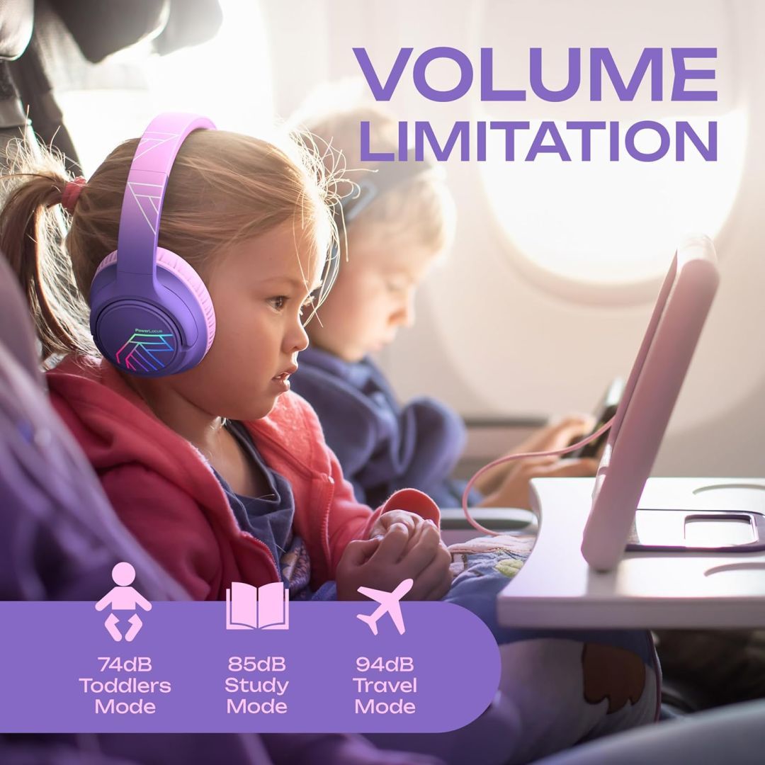 PowerLocus Bobo Kids Bluetooth Headset Purple/Pink PowerLocus Bobo Kids Bluetooth Headset Purple/Pink