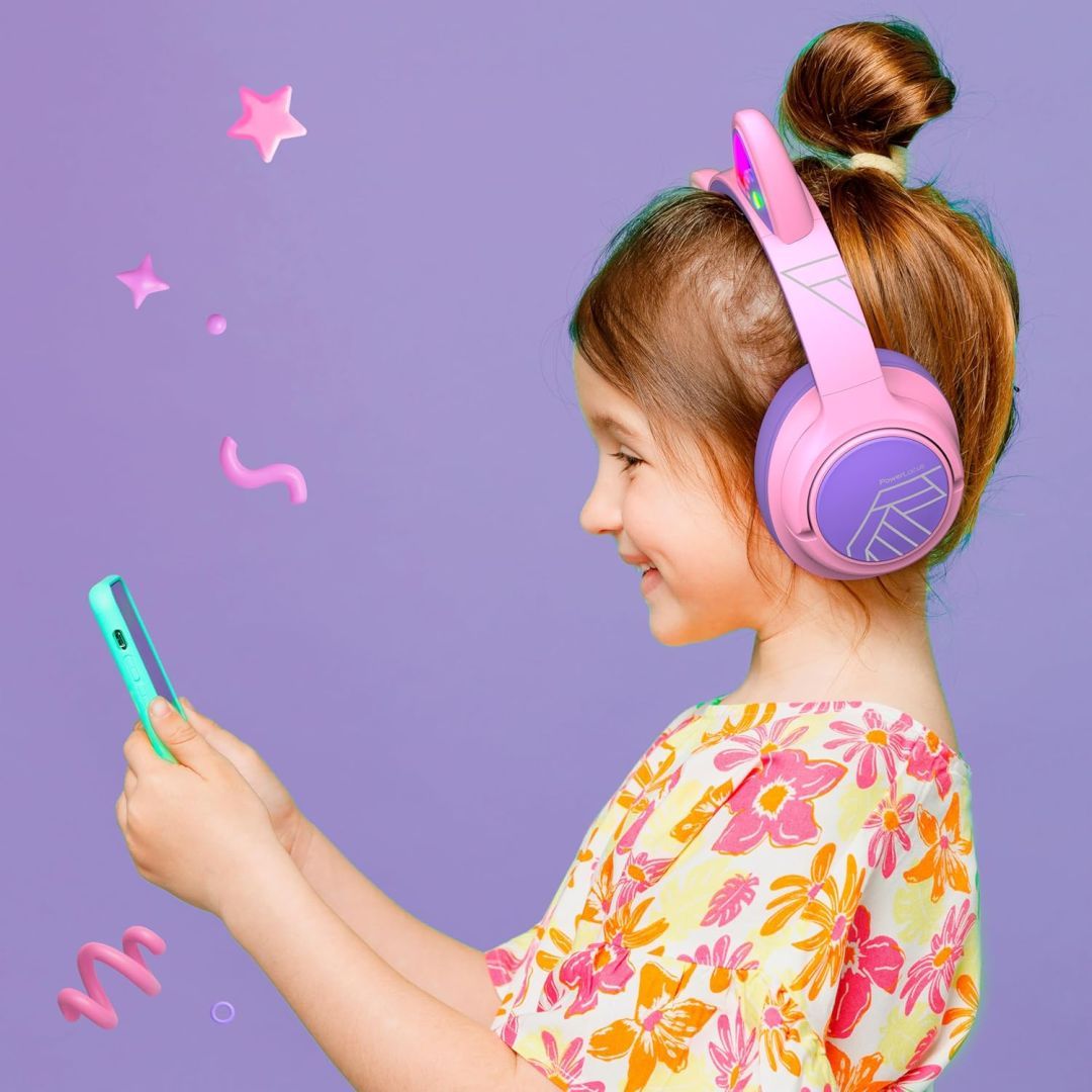 PowerLocus Bobo Ears Kids Bluetooth Headset Purple/Pink PowerLocus Bobo Ears Kids Bluetooth Headset Purple/Pink
