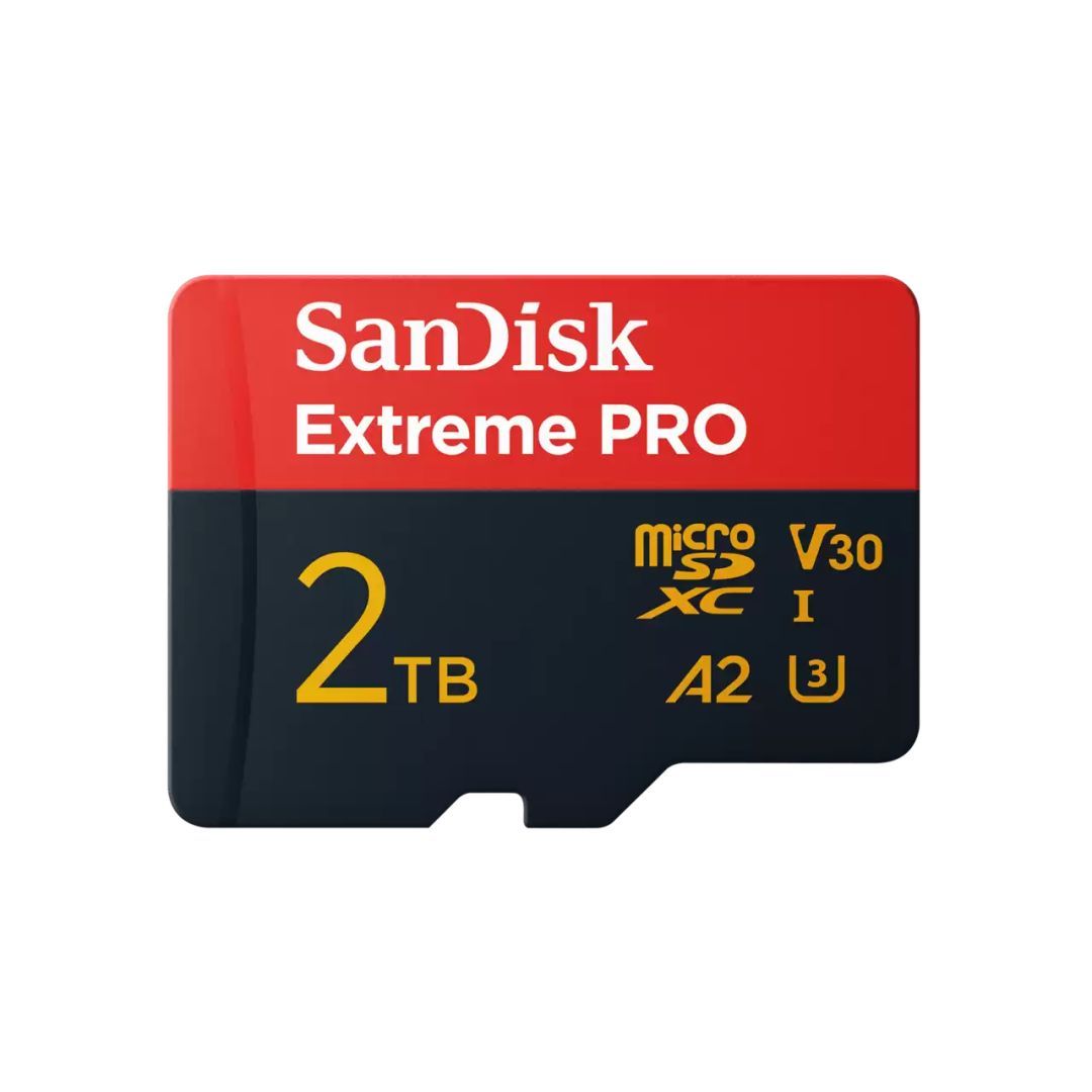 Sandisk 2TB microSDXC Extreme Pro Class 10 UHS-I A2 C10 V30 + adapterrel